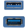 Nano Cable 10.01.0901-BL Cable Alargador USB 3.0 A Macho a A Hembra, 1 metro, Azul, 5 Gbps, Apantallado